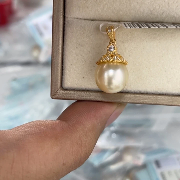 颈饰银S925镶嵌海水珍珠