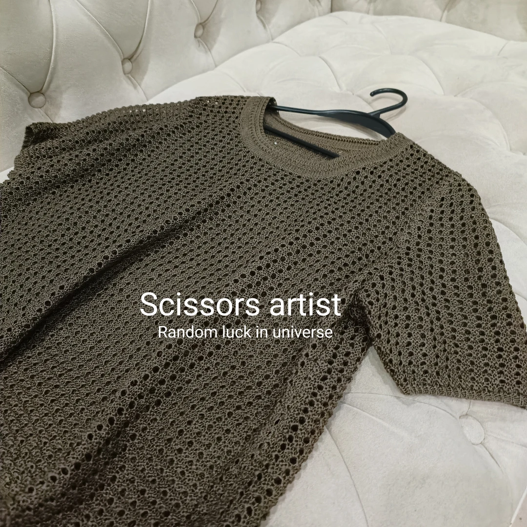 【Scissors artist】高端设计师走秀女装针织衫3176