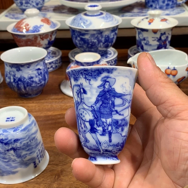 晓竹窑青花木兰从军