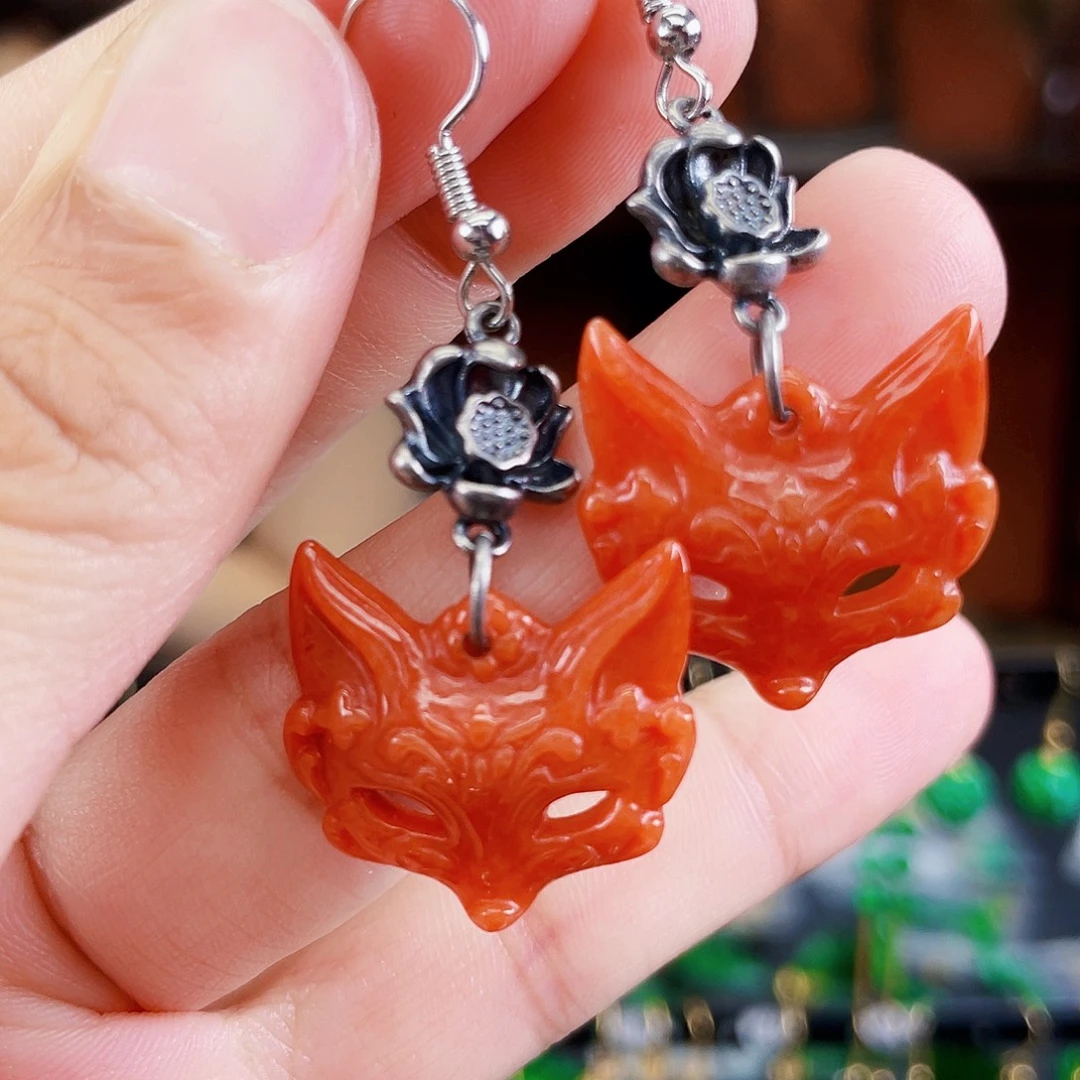 翡翠未镶嵌耳饰饰品