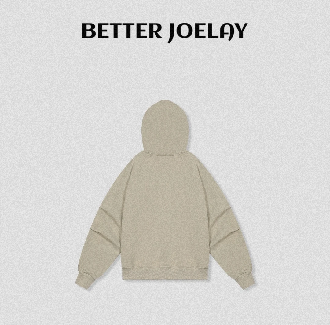 BETTERJOELAY -【泡芙卷卷】百搭时尚宽松开衫简约通勤风卫衣Z7528