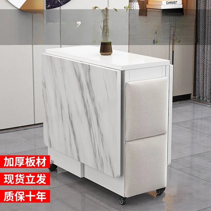 新疆包邮折叠餐桌家用可移动小户型多功能一桌四凳长方形吃饭桌子