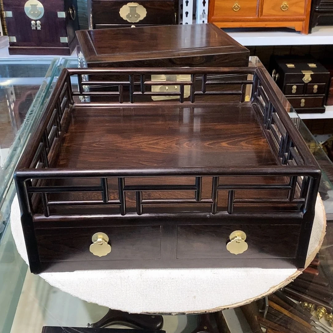 东非黑黄檀（紫光檀）独板王款都城盘