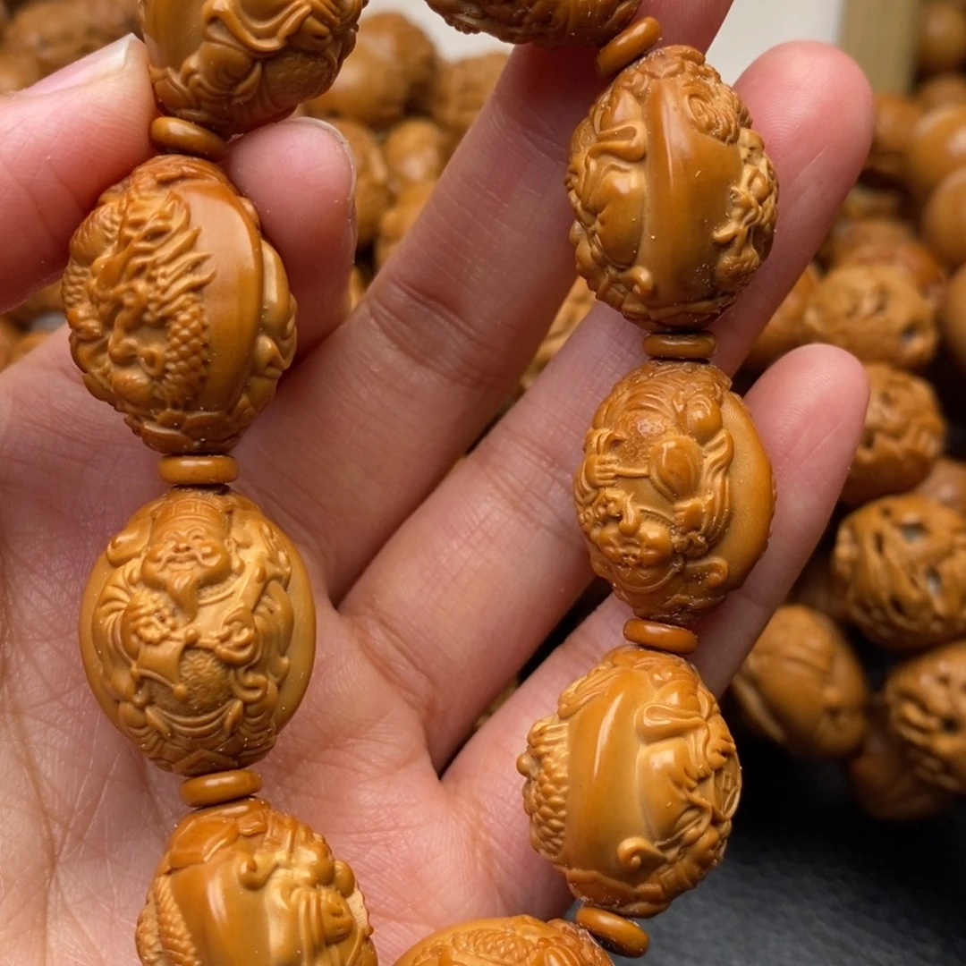 吊坠橄榄核龙财神1.8