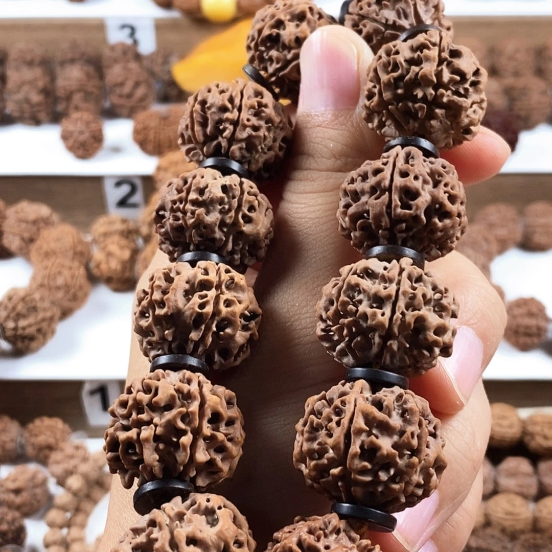 消***光金刚菩提手串收藏版稀有精品6瓣蜂窝