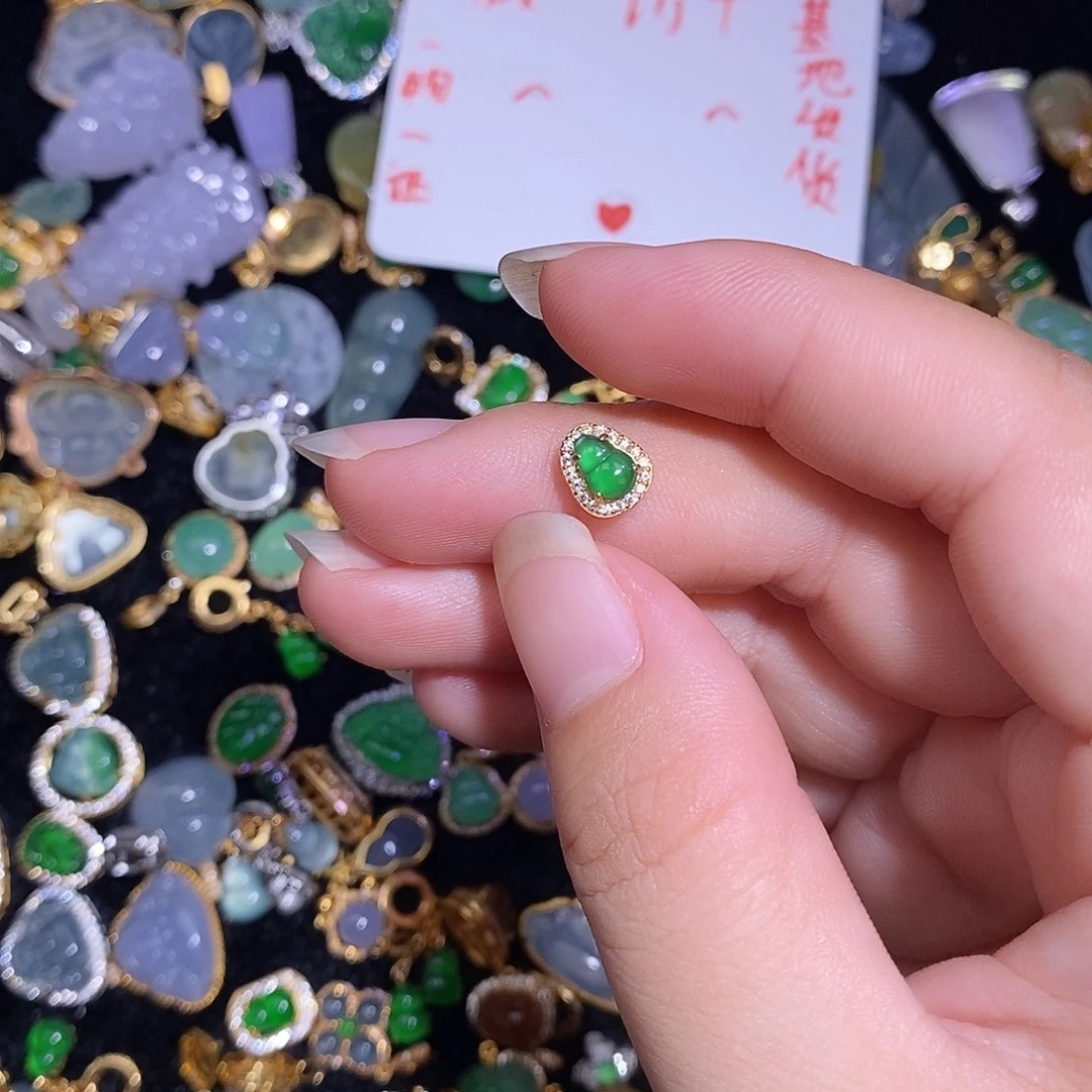 翡翠银S925镶嵌颈饰