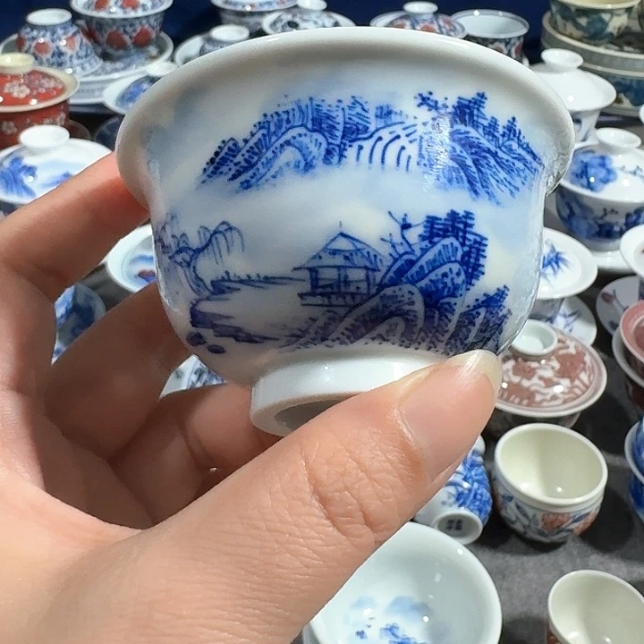 汤***瑞景德镇手工手绘杯