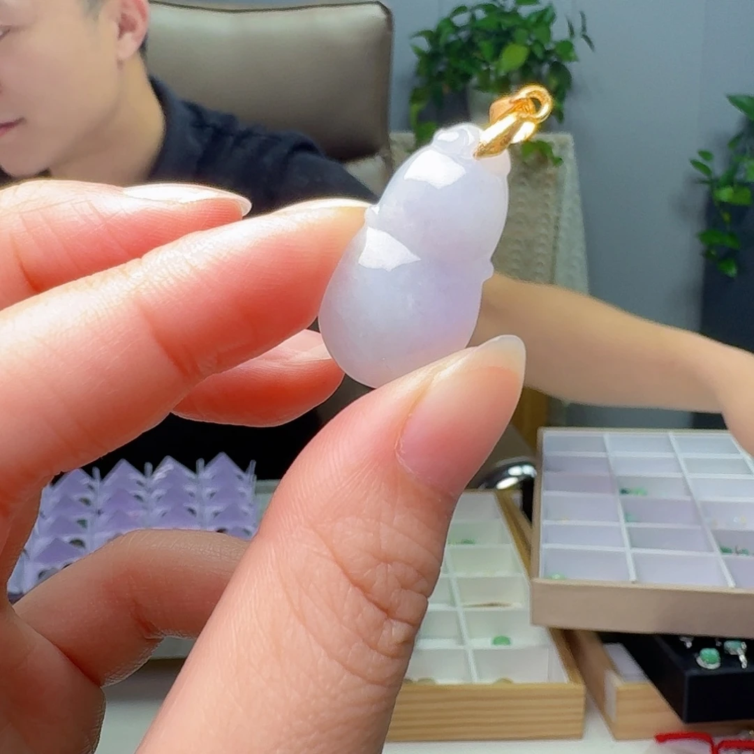 ****姐吊坠(不含链)银S925镶嵌翡翠天然