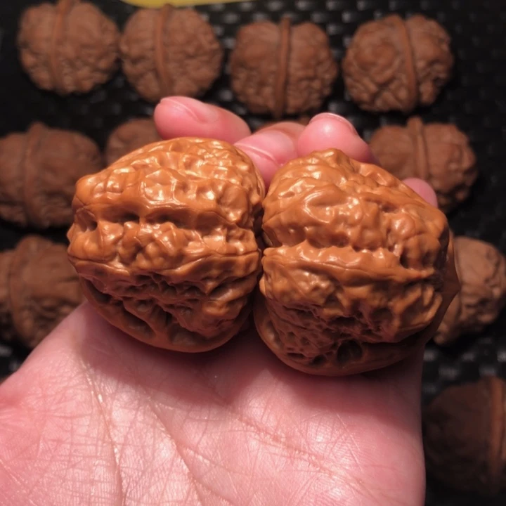 把件文玩核桃开背立体蛙40
