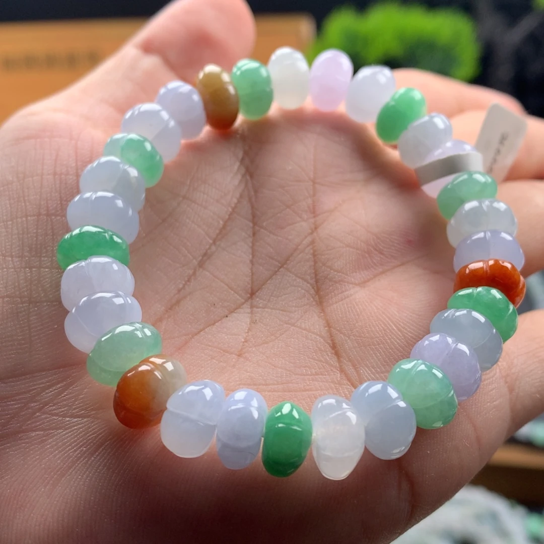 翡翠未镶嵌手链卡9.6