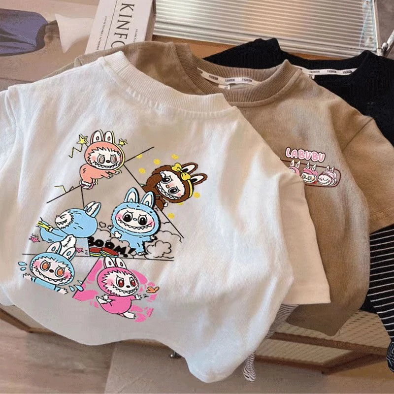 新款韩系纯棉男童长袖t恤秋季炸街痞帅男孩装纯棉假两件上衣潮流t