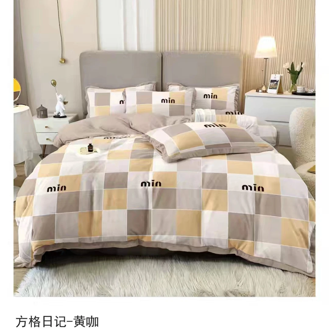 单品AA面牛奶绒被套高克重牛奶绒印花被套床上用品