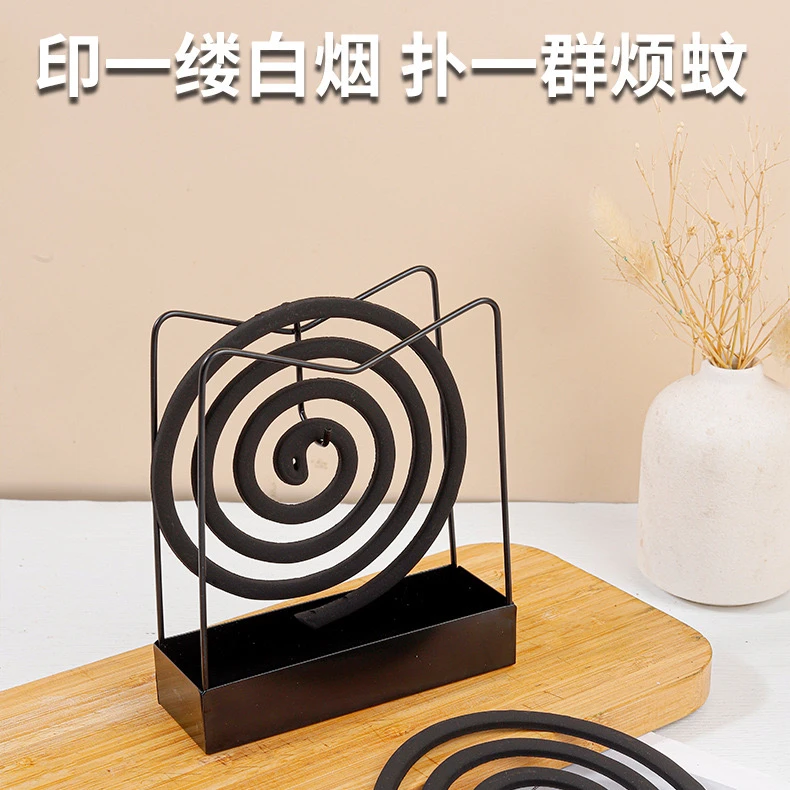 蚊香架家用创意铁艺檀香架子托熏香蚊香盘托蚊香架接灰盘
