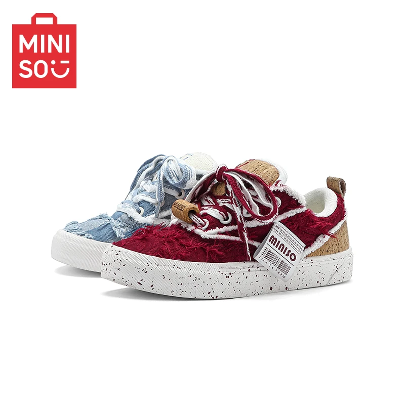 名创优品鞋子男款爆款2025新款秋季休闲鸳鸯鞋百搭时尚厚底滑板鞋