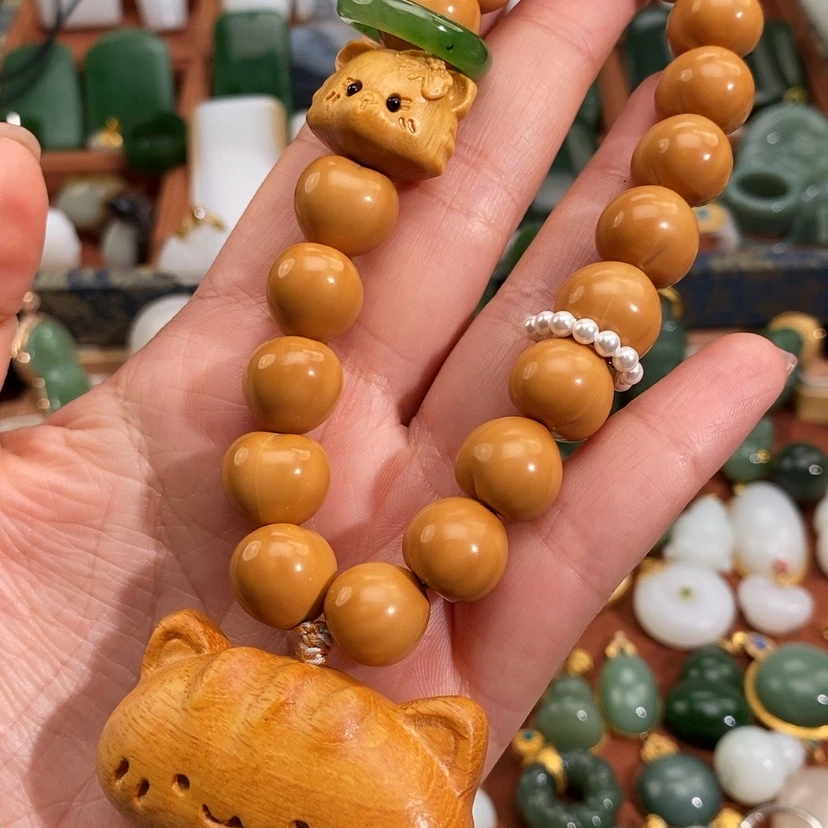 【闪购商品】未镶嵌手串和田玉（碧玉）
