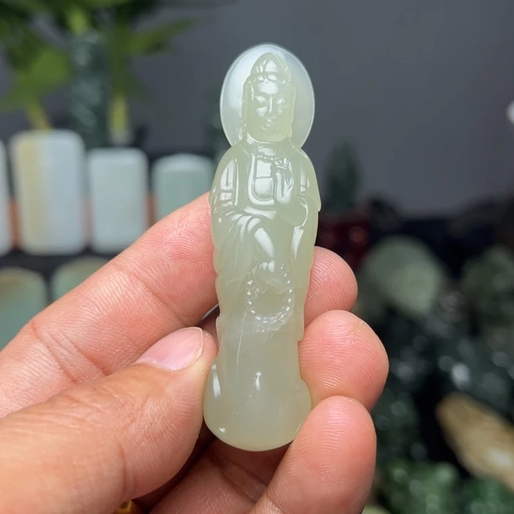 和田玉未镶嵌挂件