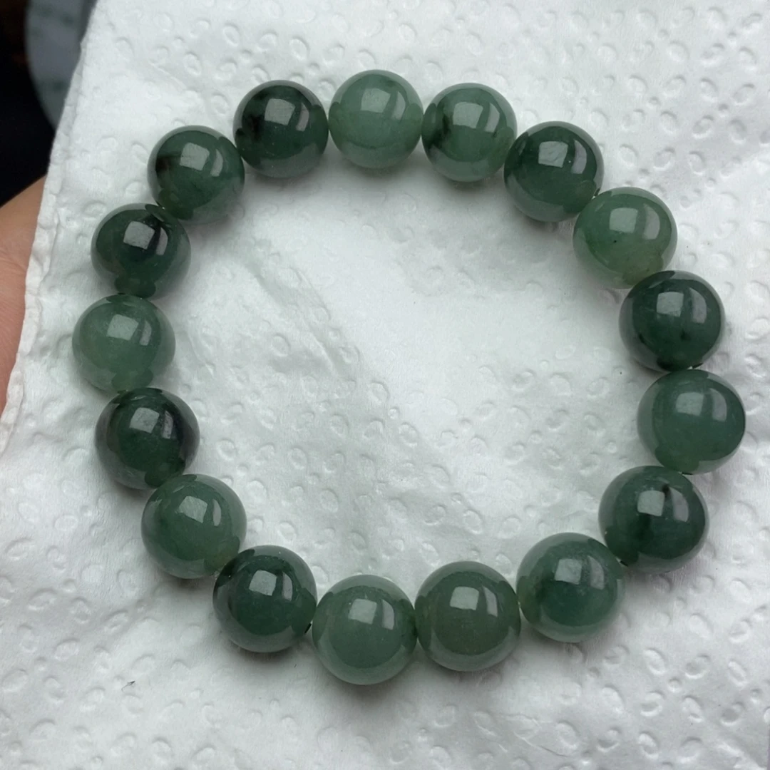 定制翡翠未镶嵌纯天然缅甸翡翠手串