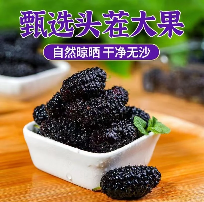 【新货到手2斤】新疆桑葚干生吃泡水泡茶微甜休闲零食