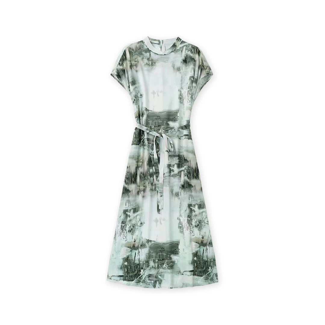 【挺挺】2025款桑蚕丝连衣裙JYSM-JYL6337