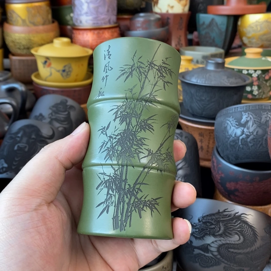 茶杯紫砂宜兴全手工紫砂杯