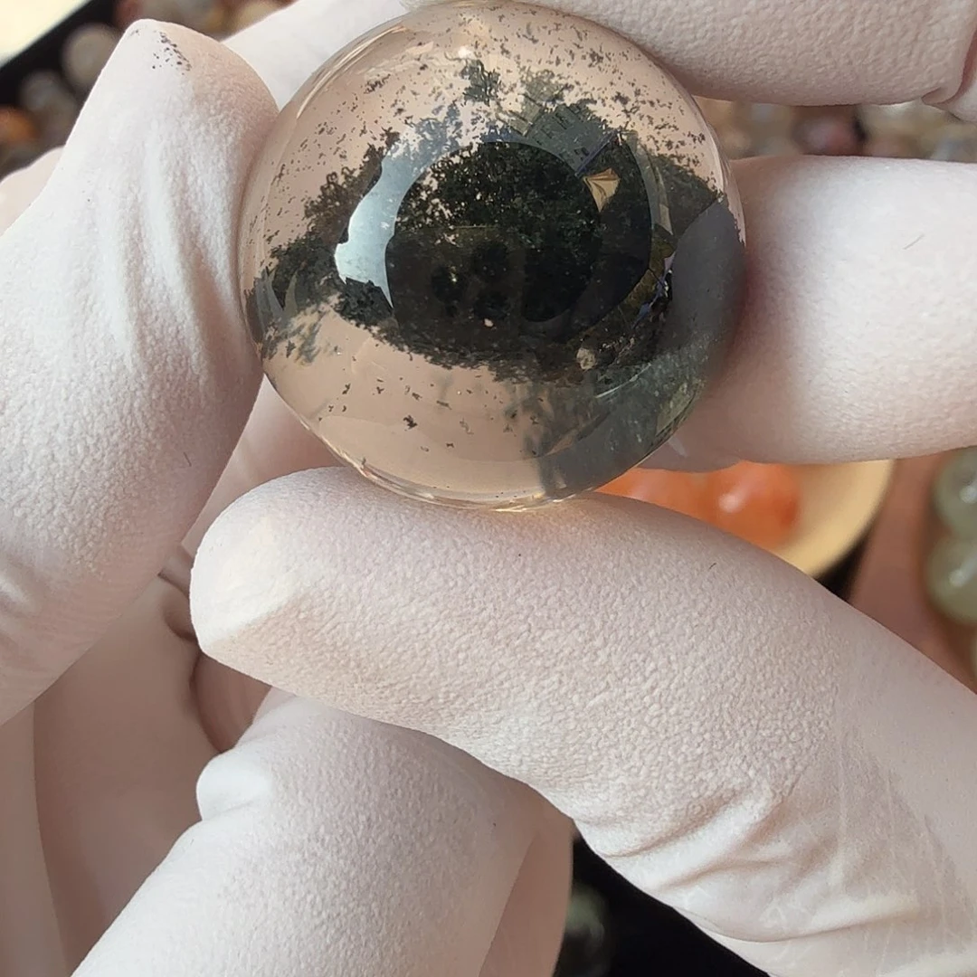 S***y珠宝半成品水晶未镶嵌幽灵22.7mm定制不退换