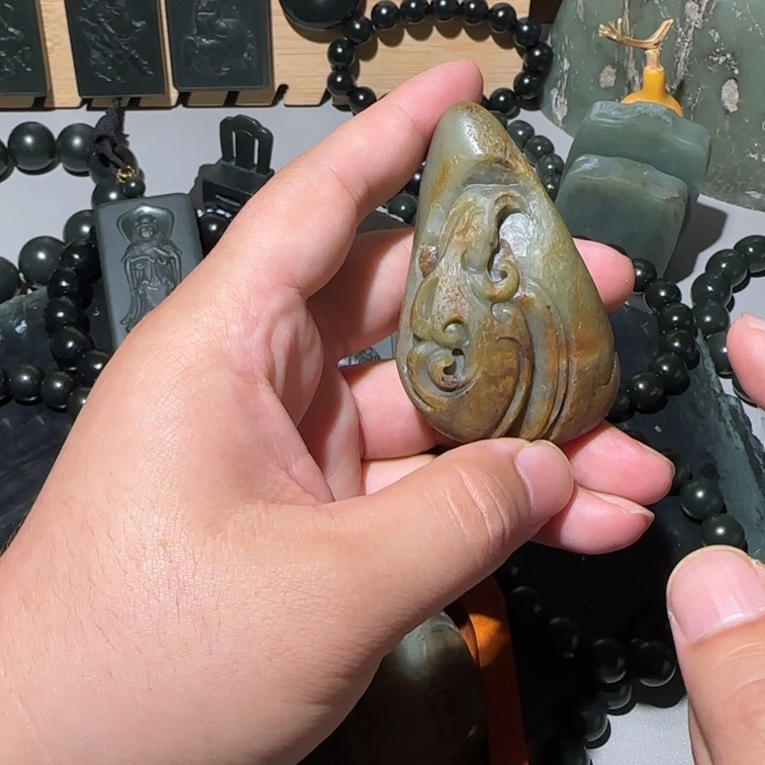 醉***尘和田玉（糖玉）未镶嵌手链