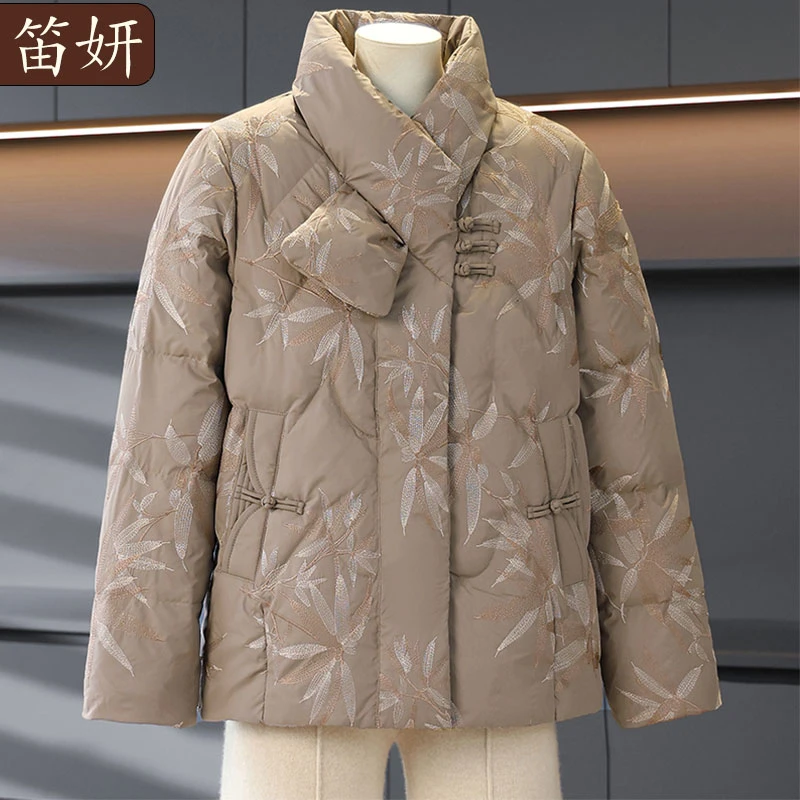 年轻妈妈冬装棉衣加绒外套2025新款棉袄中老年女装洋气新中式棉服