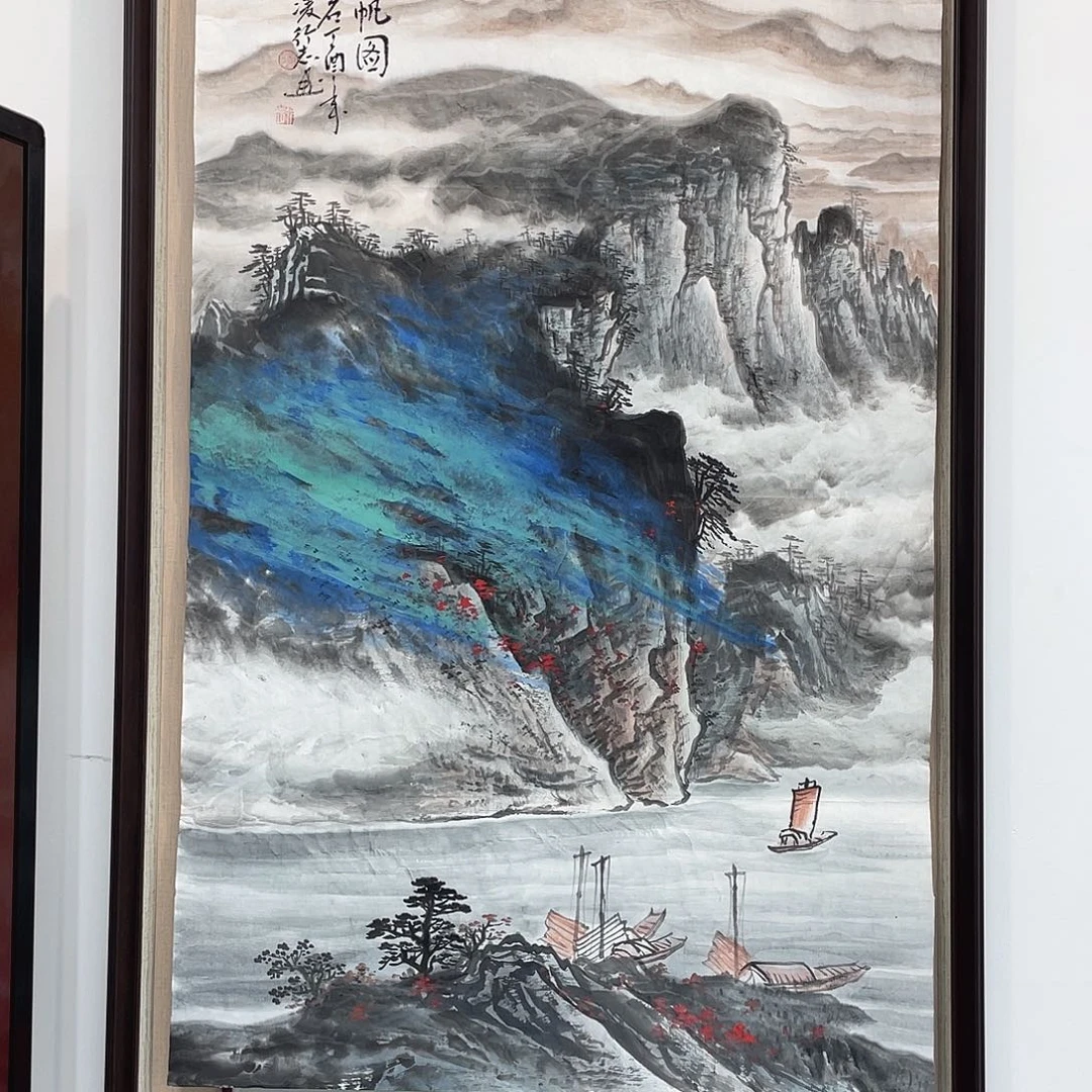 国画凌行志老师手绘国画精品