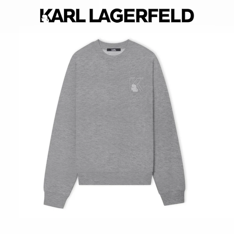 【官方男装】KARL LAGERFELD卡尔拉格斐25新款百搭卫衣1K1E50603844
