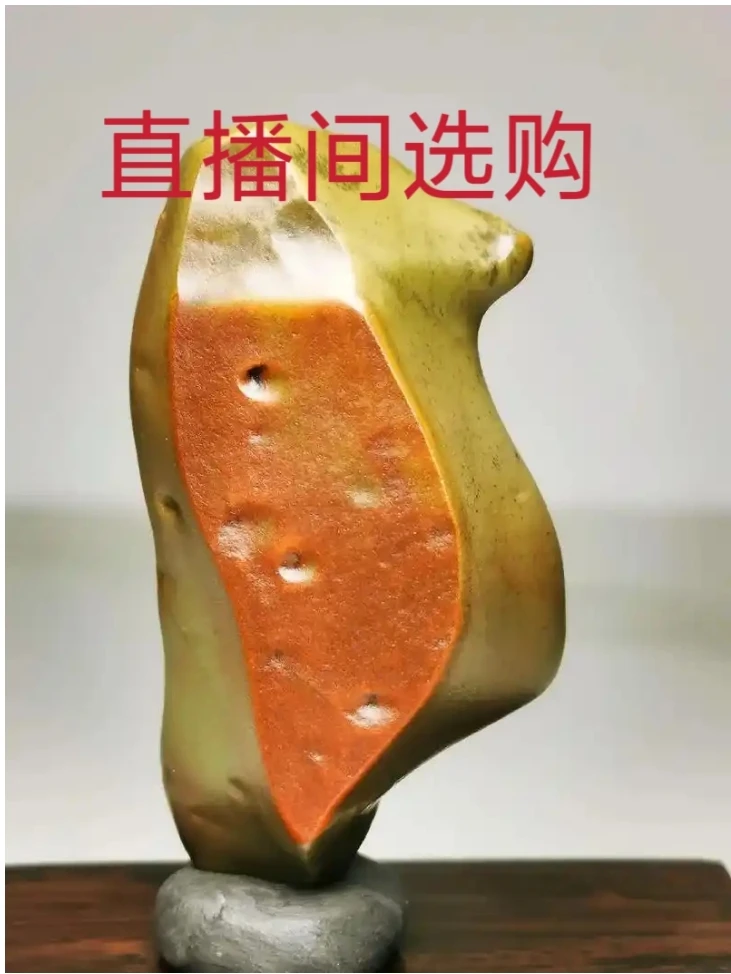 新疆戈壁五彩石奇石精品直播间选购