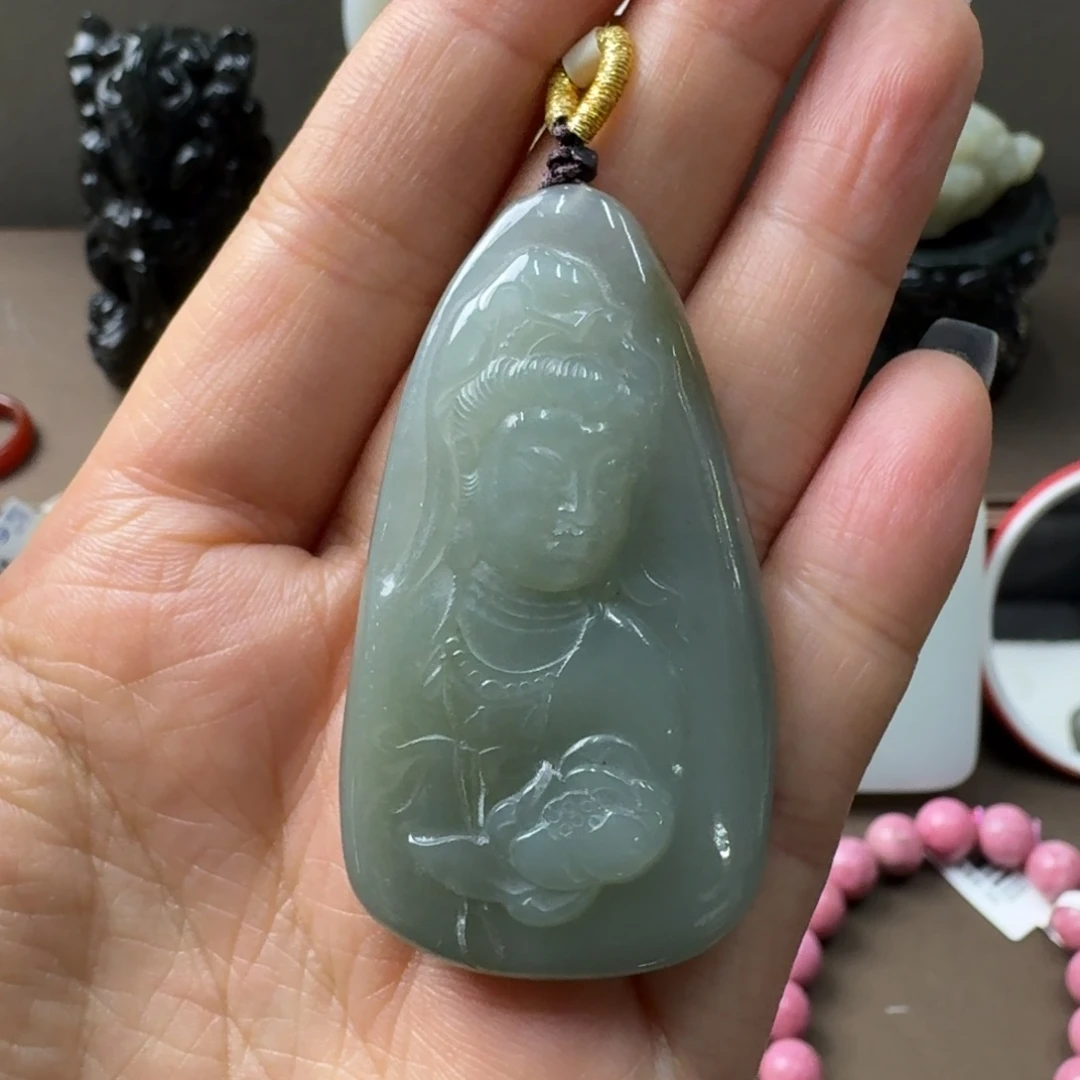 和田玉未镶嵌吊坠(不含链)