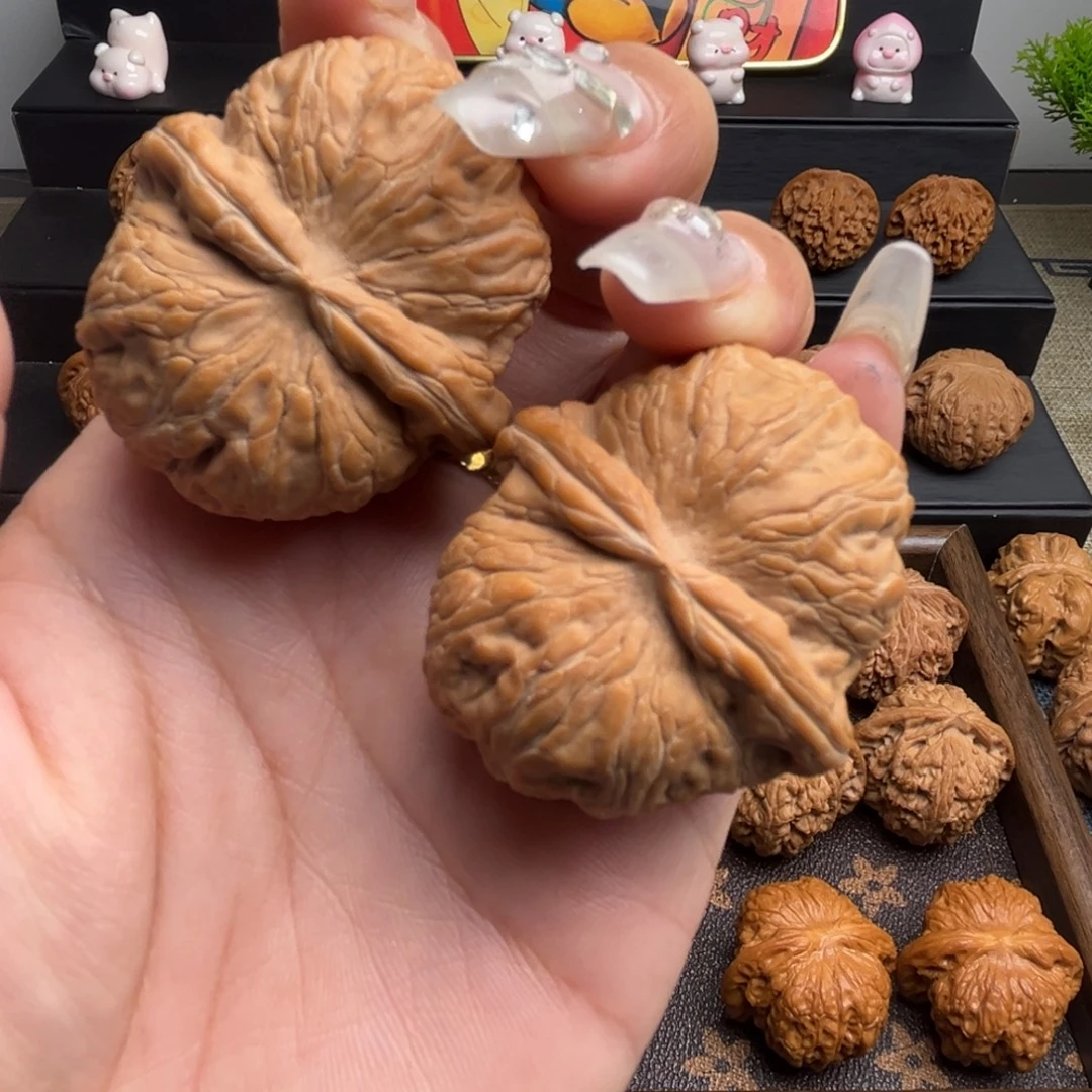 用***2文玩核桃把件元宝