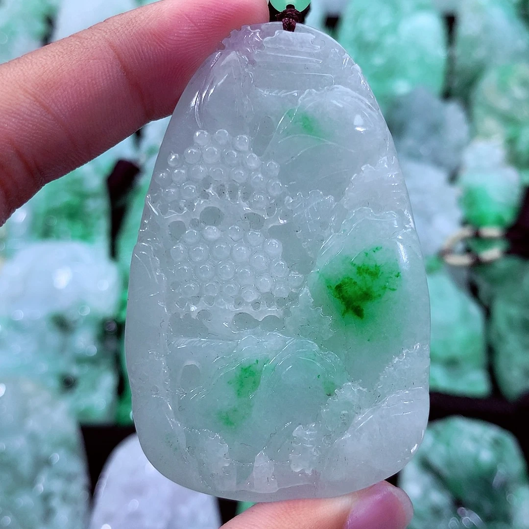 翡翠未镶嵌吊坠(不含链)