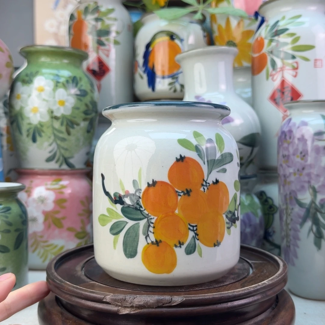 景德镇纯手绘陶瓷花瓶