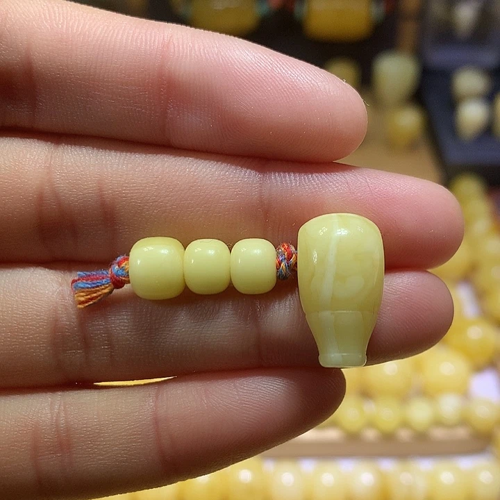 蜜蜡未镶嵌裸石天然原矿浓白蜡老型套装7-10+