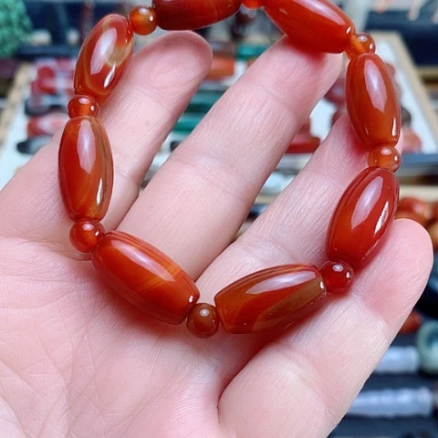 玛瑙/玉髓合金颈饰