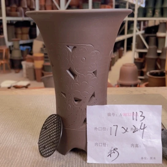 紫砂花盆紫紫砂盆