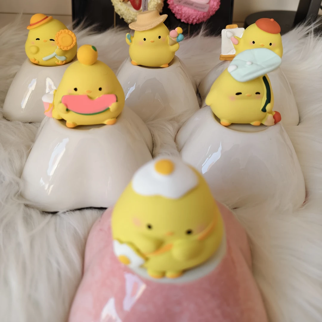 树脂小萌鸡-创意桌面工位卧室车载装饰品送女生朋友闺蜜礼物