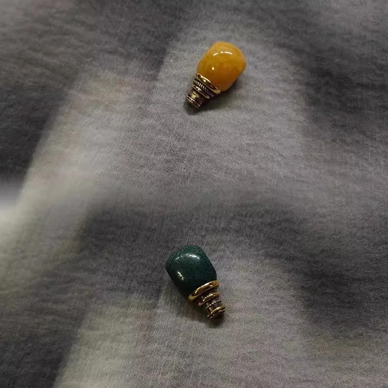 新中式圆珠吊坠隔珠串珠手串配件平细三通扣头高级感时尚百搭精致