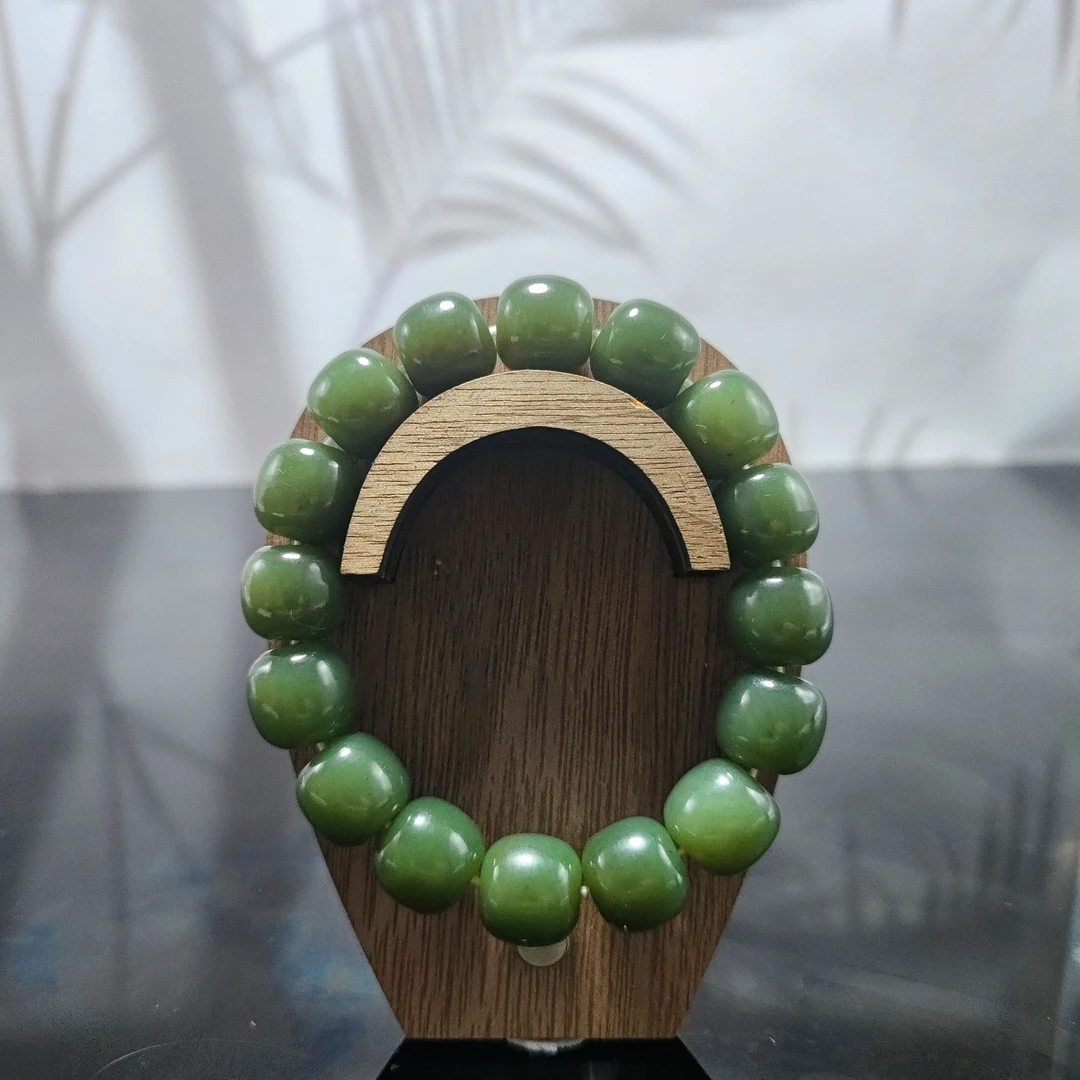 N和田玉桶珠手串（卡14）0742