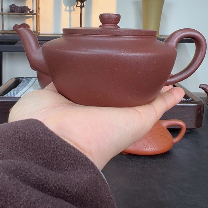 茶壶紫砂矮宫灯紫泥