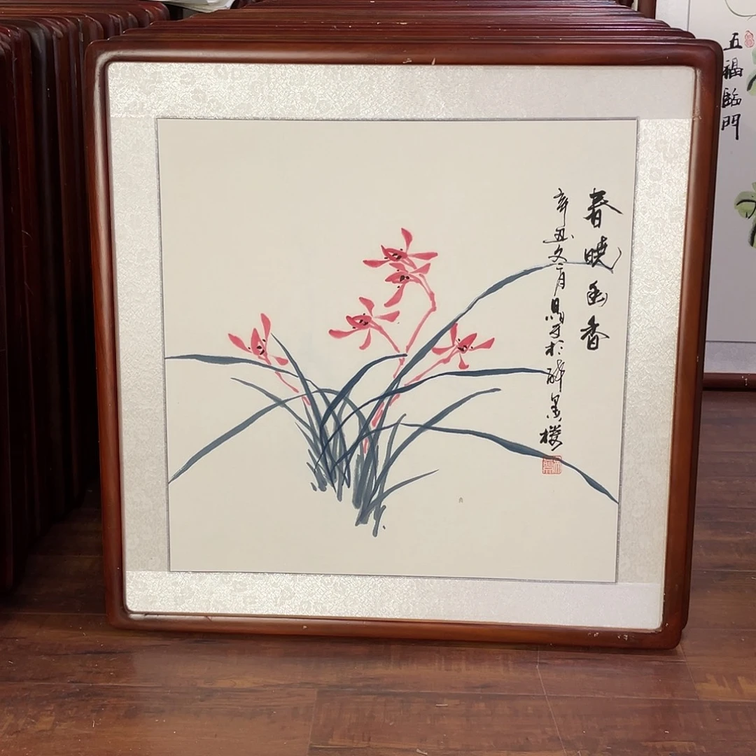 国画带框尺寸63*63厘米