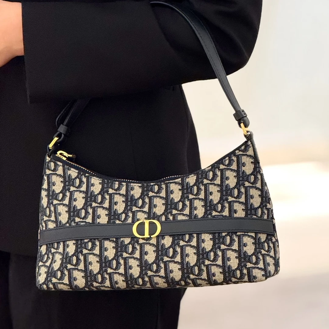 99新 DIOR/迪奥 Dior 老花饺子包 26060012-04
