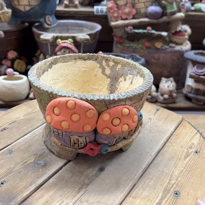 嘻哈多肉花盆百搭