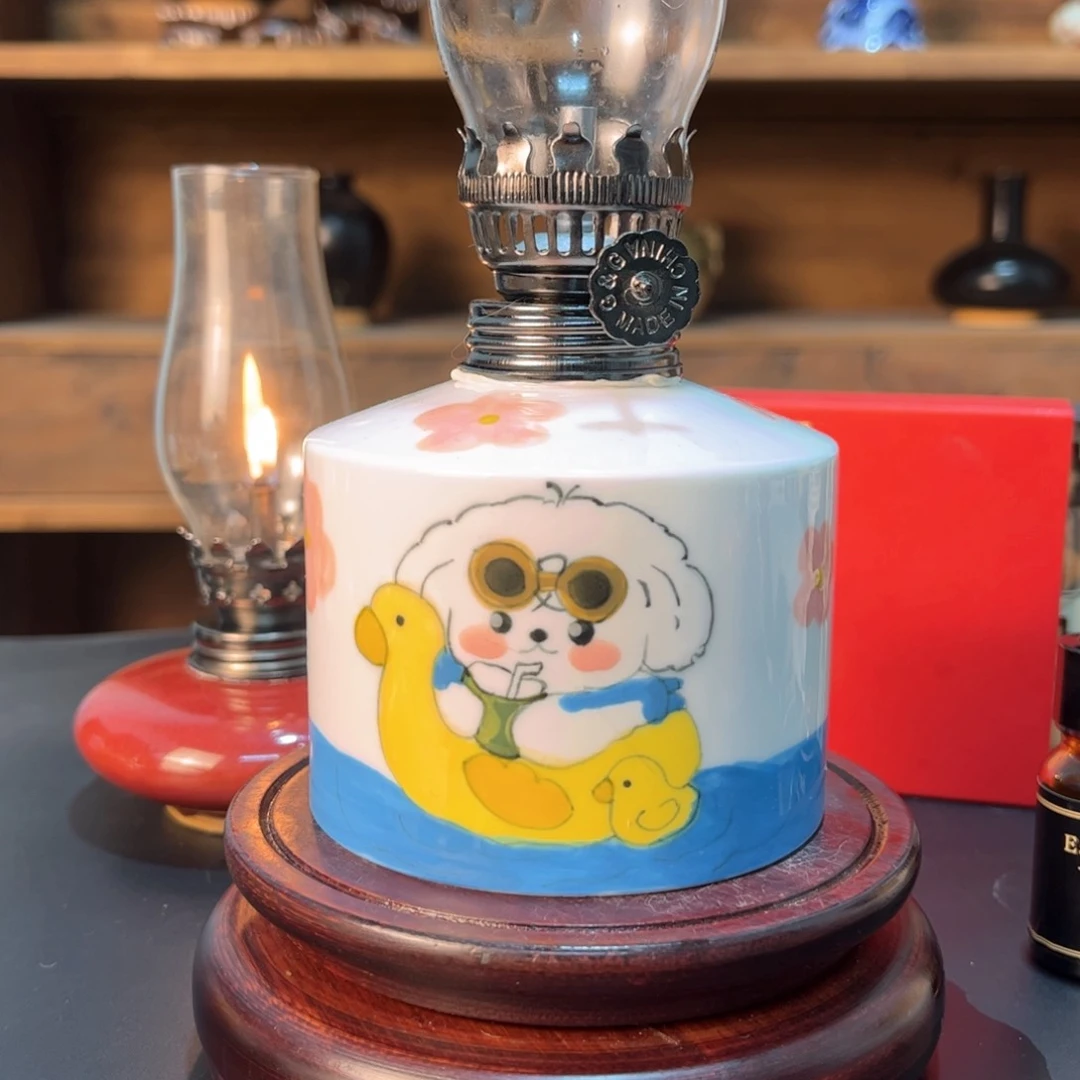 摆件景德镇陶瓷香薰灯