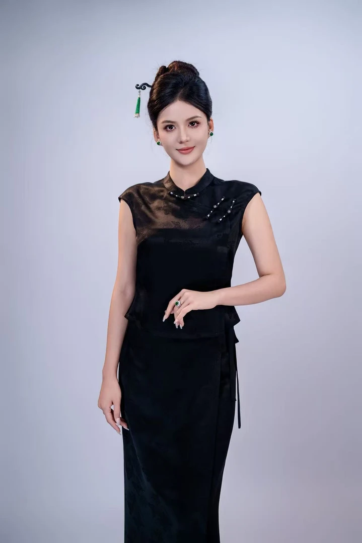 玉家人《曼景东》醋酸面料傣族服装改良服饰中国风傣装民族风