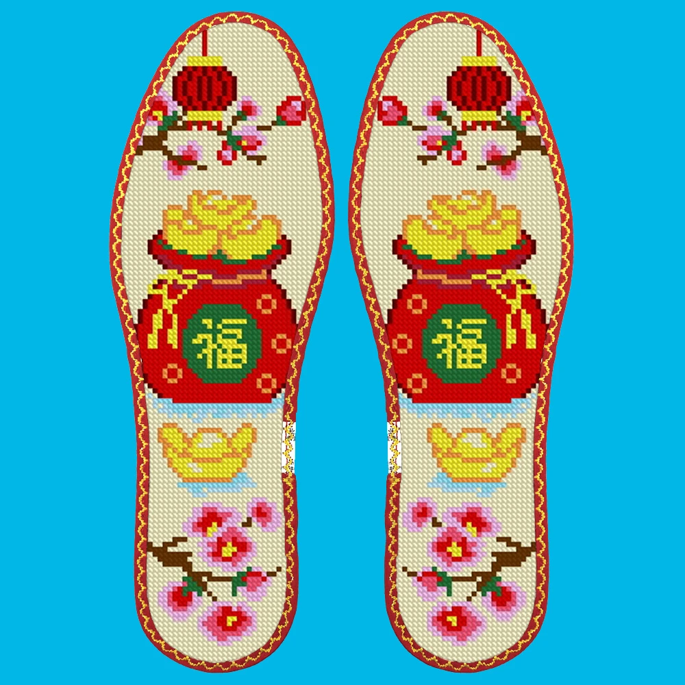 （S47868)11CT十字绣鞋垫正品套装现货现发（粉丝福利）