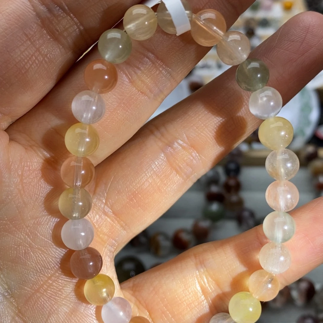 水晶手链未镶嵌兔毛多宝