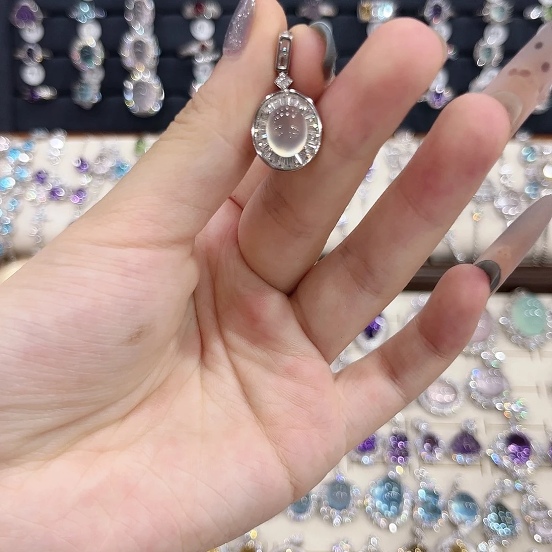 紫晶颈饰银S925镶嵌