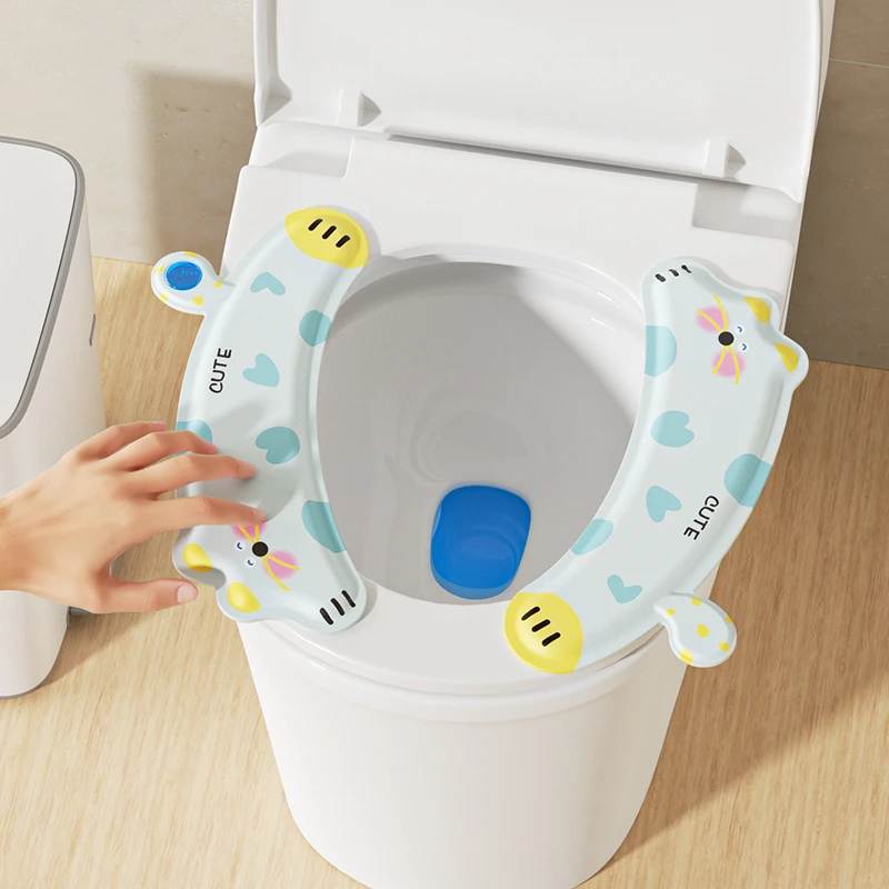 快乐小猫香薰马桶垫四季通用加厚防水免洗可擦坐便器套耐脏祛味